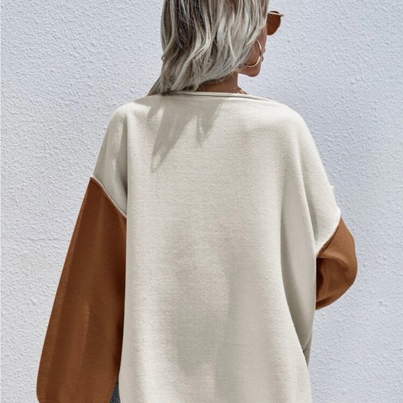 Color block sweater plus pocket - Picture 3 of 5